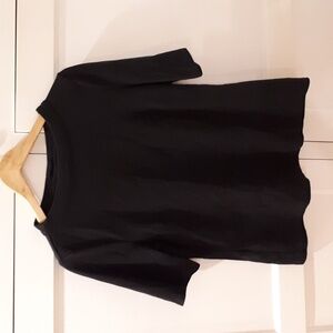 Talbots black top with buttons down the back size M